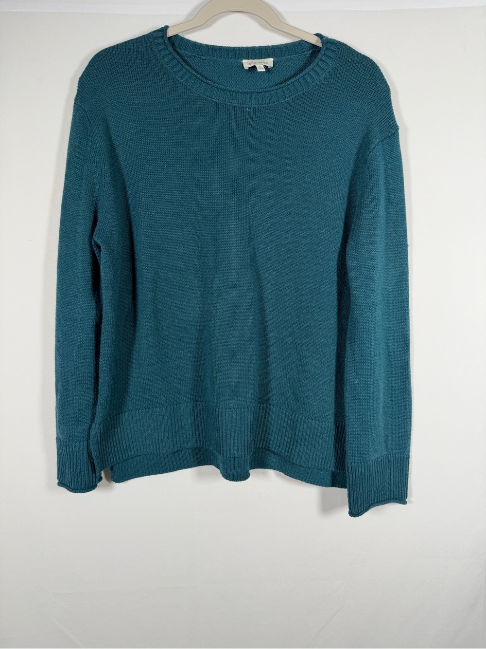 Ella Moss Teal Roll Neck Crewneck Sweater